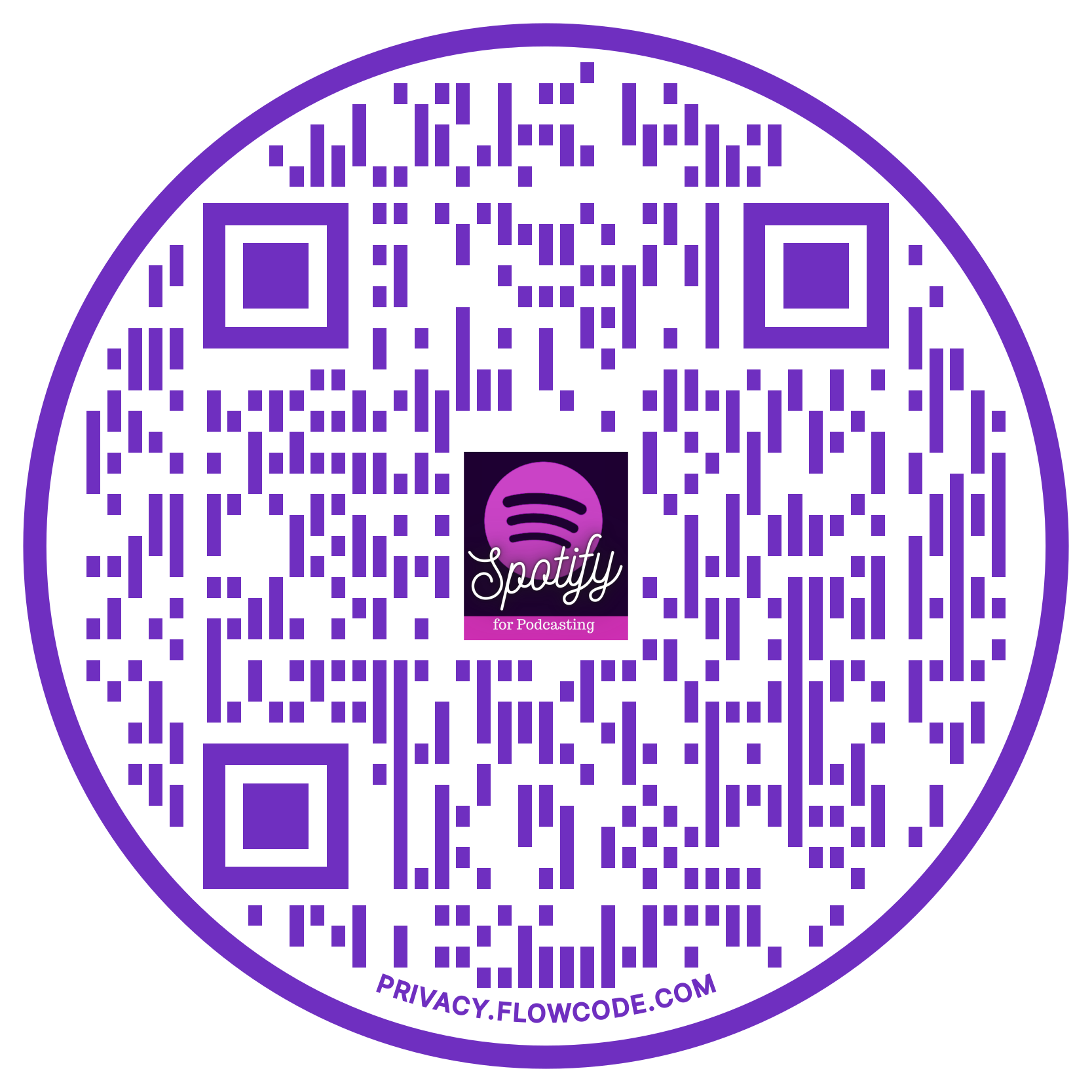 QR Code for Presentation Spotify for Podcasters